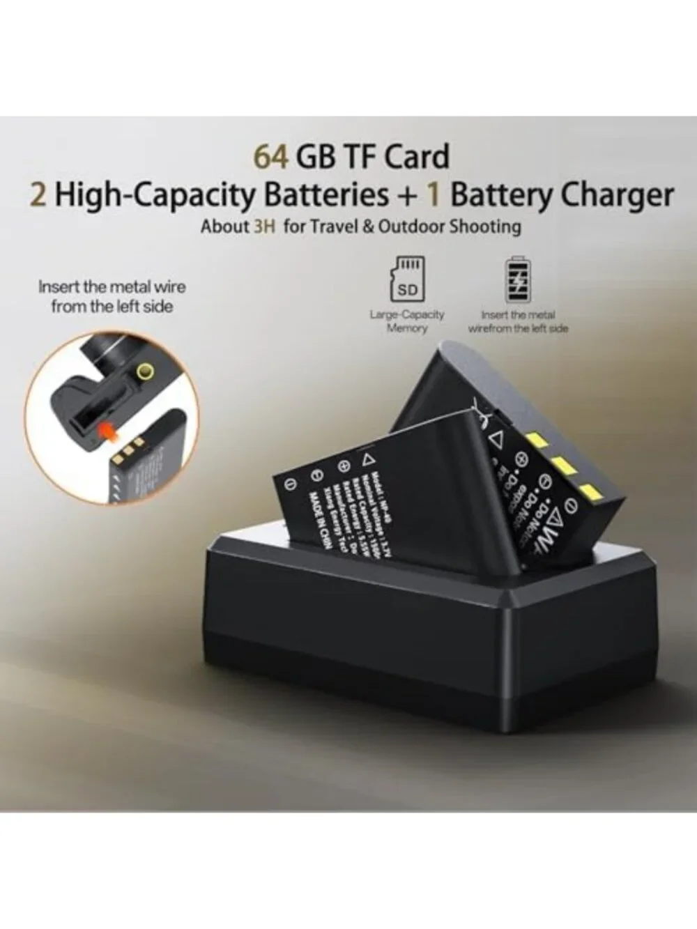5K Digital Camera for Photography, 18X Zoom, 64GB Storage, UHD Dual Lens